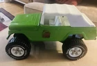 Tonka Stump Jumper Jeep Truck Green White Plastic Removable Roof Toy