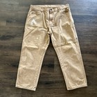 Dickies Pants Mens 36X28 (38X30 Tag) Brown Carpenter Straight Workwear Canvas — photo 1