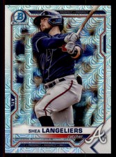 2021 Bowman #BCP-28 Shea Langeliers Chrome Prospects Mojo Refractor Braves
