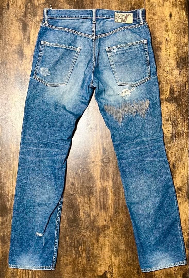 Visvim Denim Python Patch W30L32 Vintage Japan - image 2