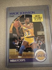 Magic Johnson 1990-91 Hoops Los Angeles Lakers Most Valuable Player #157
