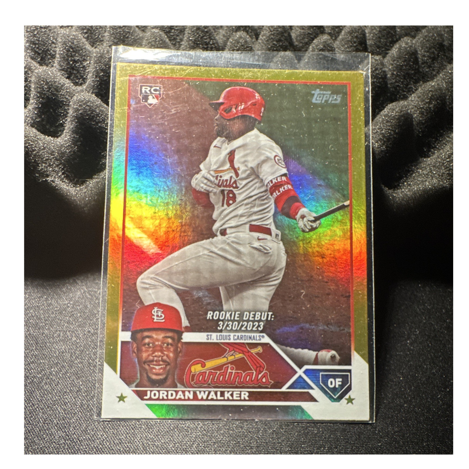 Topps 2023 Update Series Gold Foil Rookie Debut Jordan Walker #US122 Cardinals