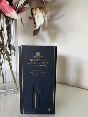 Exklusive Johnnie Walker Collection Box   Black, Gold, Platinum & Blue Label