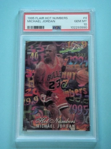 1995/96 Flair Michael Jordan Hot Numbers #4 PSA 10
