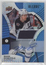 2021-22 Upper Deck Allure Blue Line Jersey 2/25 Mark Scheifele #61 Auto s3e