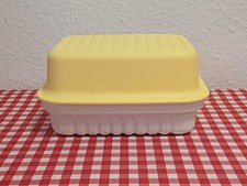 Tupperware  * kleiner Brotmax * Brotkasten *   gelb beige * Camping * Vintage