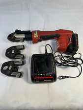 Ridgid RP 200-B Compact Press Tool Kit w/ 3 Jaws (1", 3/4", 1/2"), Batt, & Charg
