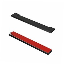 HRX STB Self-Adhesive Edge Fingerpull Door Handle - Screwless, Peel and Black