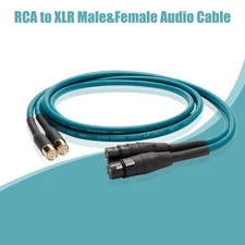 Cross RCA To XLR Balanced HiFi Audio RCA Cable Signal Interconnect Cord NEW