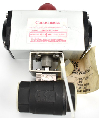 Contromatics PA300 DLS M6 Pneumatic Actuator Linear Valve Actuator 1-1/4'' 7000M3