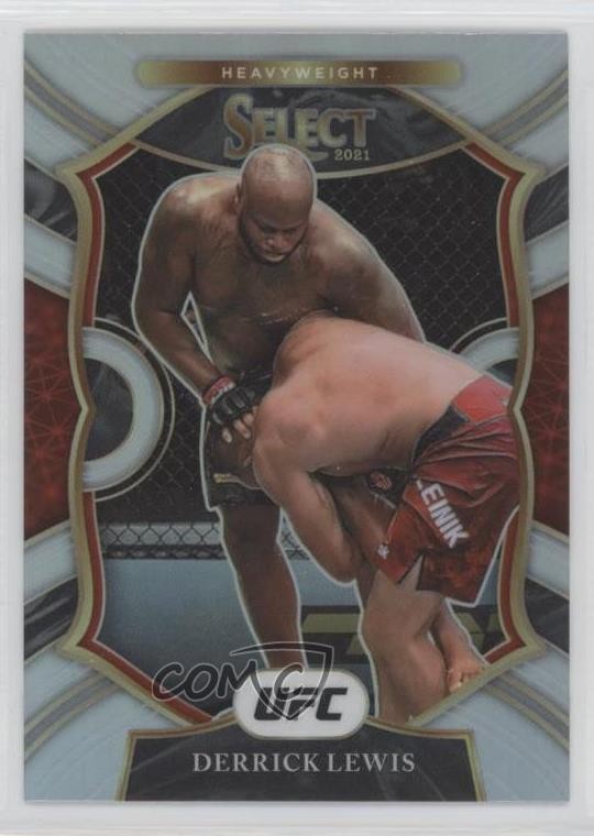 2021 Panini Select UFC Concourse Silver Prizm Derrick Lewis #22 mr1