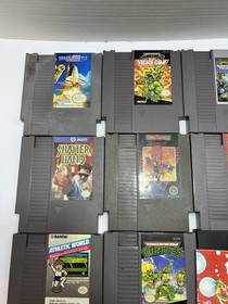 Nintendo NES Lot Of 12, Shatterhand, TMNT, Godzilla, Gun Smoke, Bubble Bobble +
