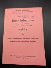 Buch Buchfahrplan Heft 1 b Deutsche Bundesbahn 1968 BD Köln Eisenbahn Zug