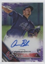 2016 Topps Chrome Rookie Purple Refractor 179/250 Aaron Blair #RA-AB Auto 0oe