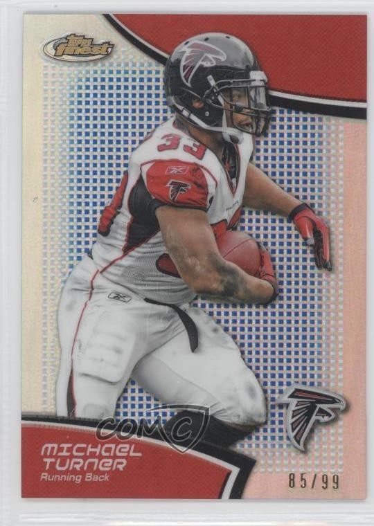 2011 Topps Finest Blue Refractor 85/99 Michael Turner #46 0a1