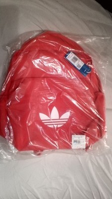 Adidas Adicolor Classic Backpack Red School Bag New With Tags NWT
