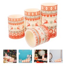  4 Pcs Led Flickering Candles Flameless Holiday Pillar Christmasled