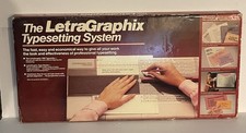 Vintage LetraGraphix 1000 Typesetting System w Manuals Sheets Original Box 1970s