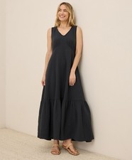 Pact Womens Large Black Coastal Double Gauze ...