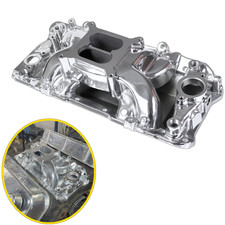 Polished Bbc Dual Oval Port Intake Manifold For Big Block Chevy 396 402 427 454