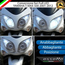 FARO A LED YAMAHA T-MAX 500 2001-2012 CONVERSIONE COMPLETA H4 + H7 + T10 6000K