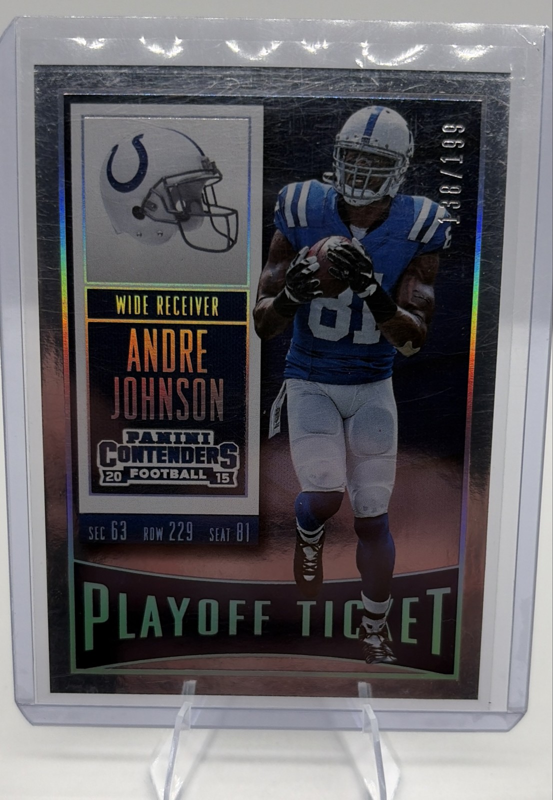 2015 Panini Contenders - Andre Johnson #32 Playoff Ticket /199
