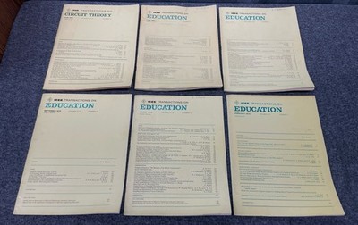 Lot of 17 Vintage Transactions by Circuit Theory Education Systems Proceedings