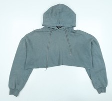 Womens UK Size M RISING Grey Pullover Hoodie