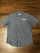 Fourstar Men’s Striped Work Shirt Size L Super Rare 