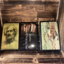 Vintage Educational Flash Cards 8x5 History-34,Art-50,literature-30 Total 114