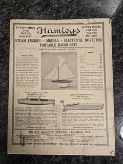 Rare 1920's 1930's Toy Train Catalogs Hawk H. L. Woodson Hamleys