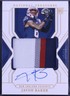 Javon Baker 2024 Panini National Treasures #202 Gold Rookie Patch Auto RPA /10