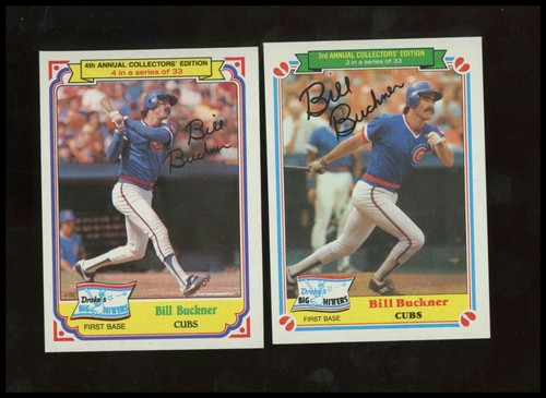 Bill Buckner #2 card from 1983 Drake's