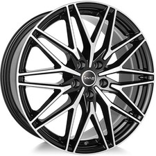 Alufelgen AVUS AC-MB6 19" 8J 5x112 ET 50 66.7 BLACK POLISHED