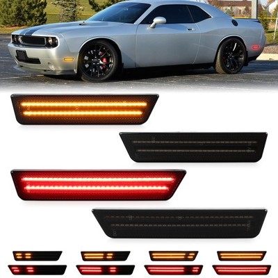 4x LED-Seitenmarkierungsleuchten Vorne Hinten Für 2008-2014 Dodge Challenger