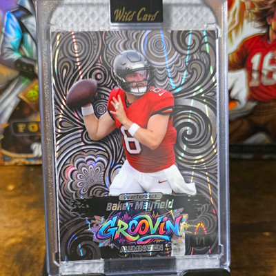 Wild Card Alumination Groovin Baker Mayfield Buccaneers 1/1 Football Card #7