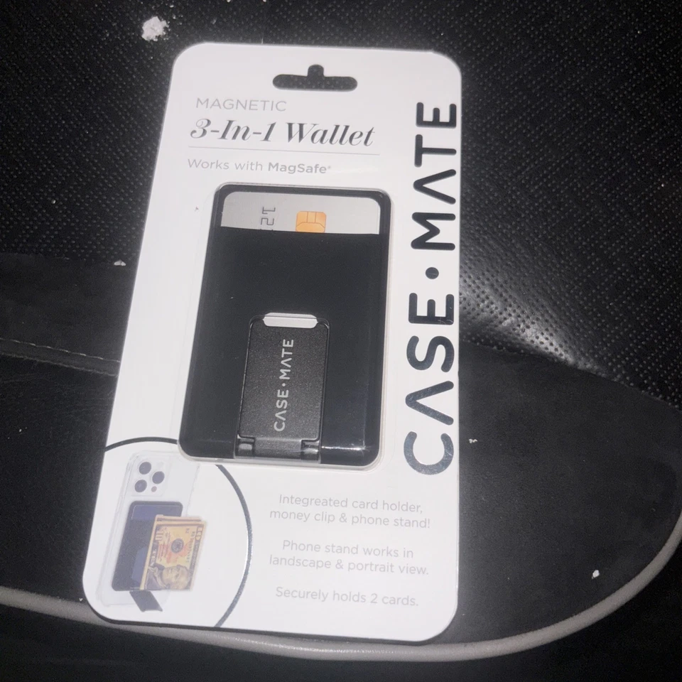 Case-Mate Magnetic 3 in 1 Wallet Works with MagSafe - Black Sealed NEW - Image 2 of 4