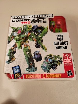 2014 Construct Bots Transformers DINOBOT WARRIORS AUTOBOT HOUND & WIDE LOAD MISB