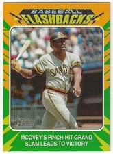2024 Topps Heritage WILLIE MCCOVEY Insert 1975 BASEBALL FLASHBACKS Card PADRES