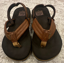 Reef Little Ahi Unisex Kids Slip-On Sandals Brown/Black US 12 EU 29 4600160800