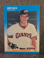 1987 Fleer #269 Will Clark Rookie San Francisco Giants B