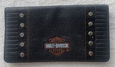 Harley-Davidson Mens Black Bifold Wallet Stud...