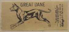 Original Vintage Antique Great Dane Puppy Dog Iron On Transfer