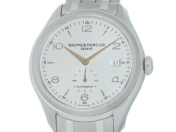 Baume & Mercier Clifton MOA10141 Silver Dial 41mm Automatic Date Men's w/Box