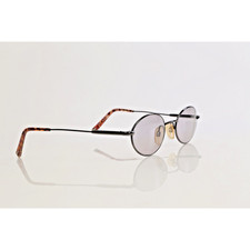 Vintage TRUSSARDI Metal Frame Tortoise Round Sunglasses