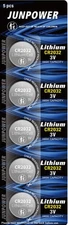 JUNPOWER CR2032  BR2032 DL2032 3V Button Battery Coin Cell