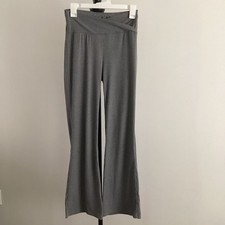 ShoSho Ladies Size Medium Gray Ribbed Wide Leg Pants