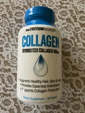 Nutrition Works Hydrolyzed Collagen 500 mg 90 Tablets Expires 10/2027