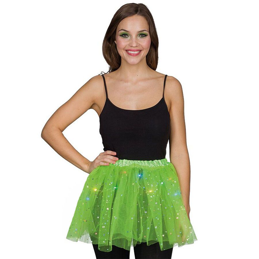 LED Tüllrock Damen Mit Beleuchtung - 4-lagig Für Party, Karneval & Tanz