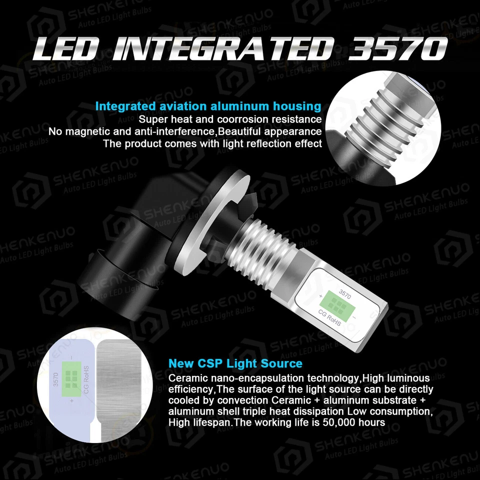 2 881 Bombillas LED Azul para Arctic Cat M5 M6 M7 M8 Z ZL ZR ZRT 370 440 550 800 900 Foto 2 de 4